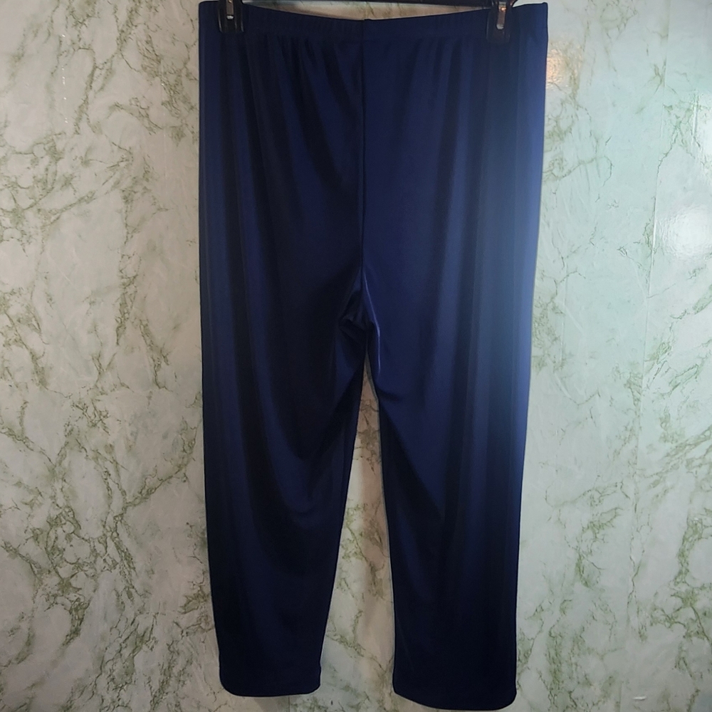 EASYWEAR by CHICO'S Navy Capri Length Pants - Picture 7 of 12